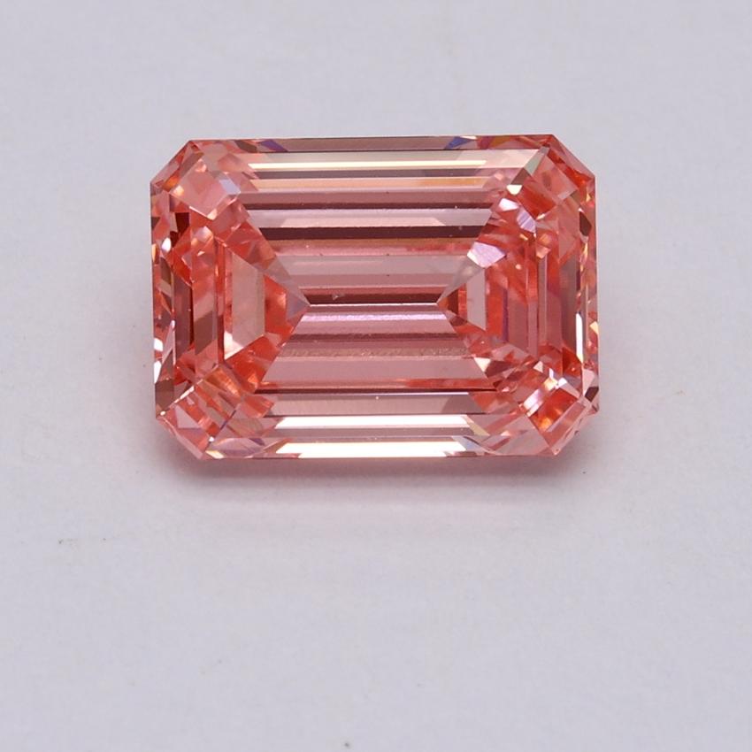 2.01 Ct. Fancy Vivid Pink Emerald Lab Grown Diamond