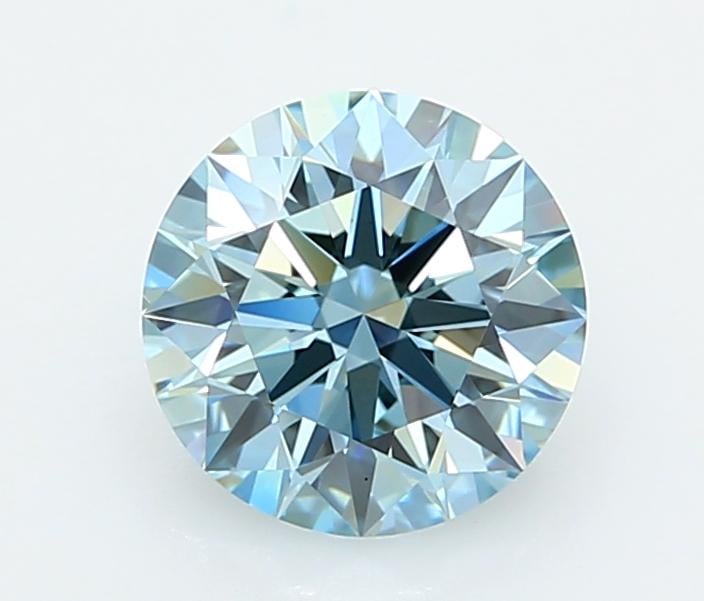 2.03 Ct. Fancy Vivid  Blue Round Lab Grown Diamond