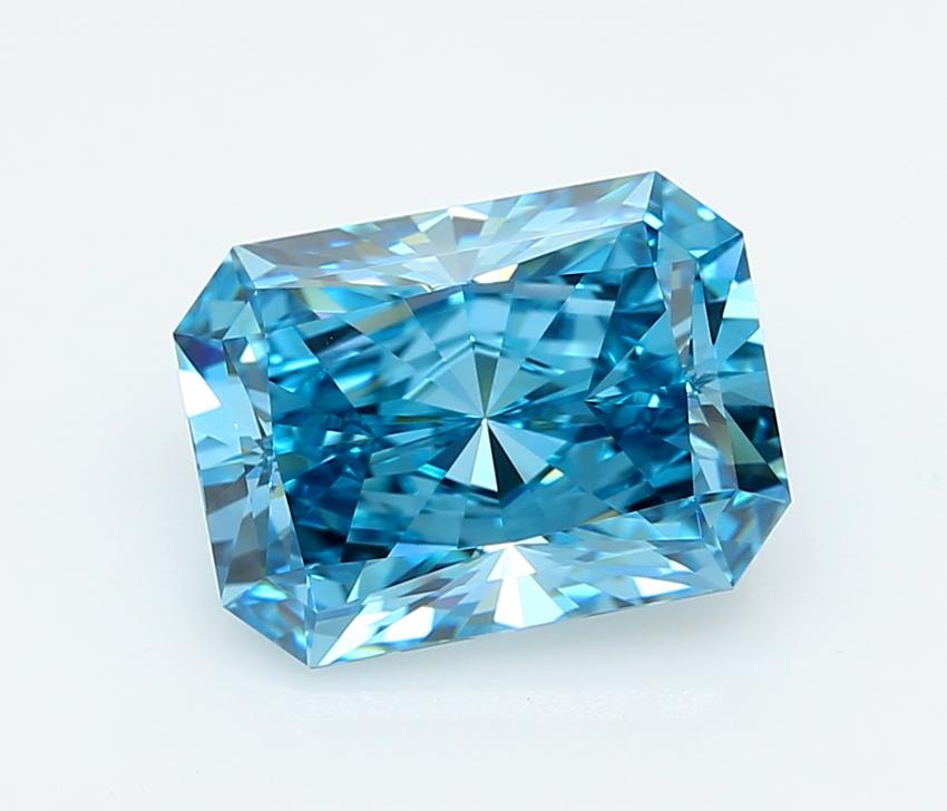 5.02 Ct. Fancy Vivid  Blue Radiant Lab Grown Diamond