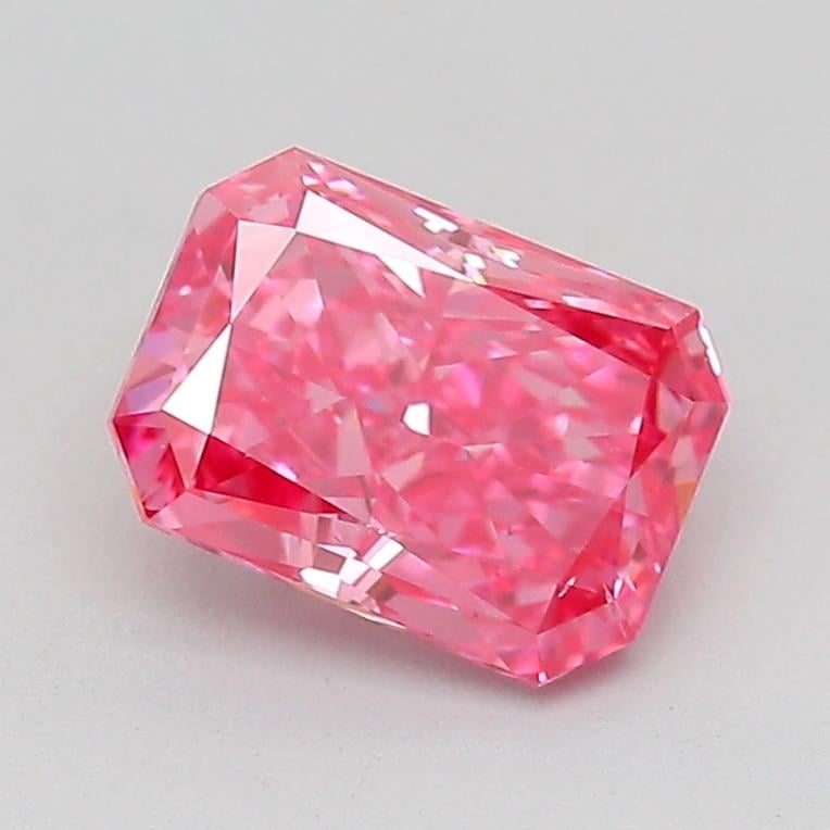 1.04 Ct. Fancy Vivid  Pink Radiant Lab Grown Diamond