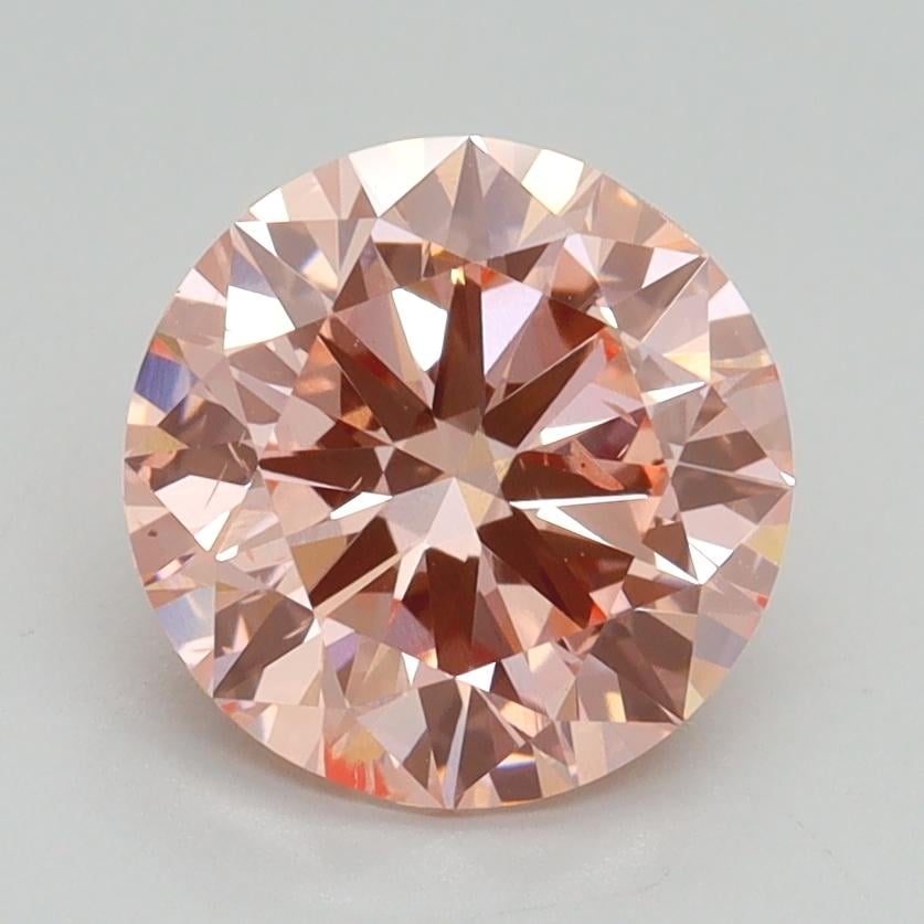 2.00 Ct. Fancy Intense Pink Round Lab Grown Diamond