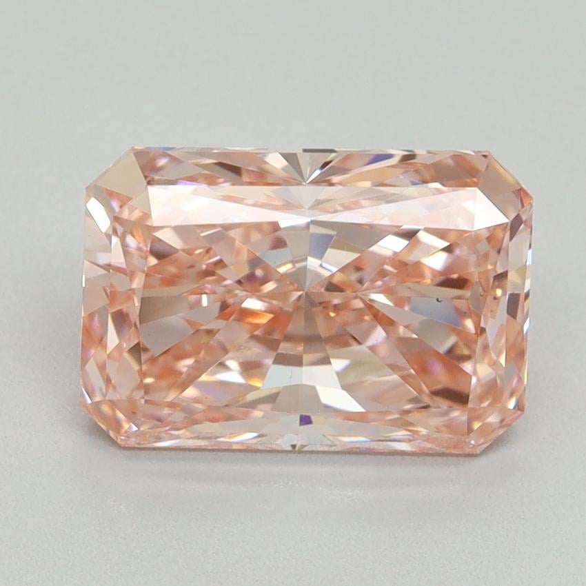 3.19 Ct. Fancy Vivid Pink Radiant Lab Grown Diamond