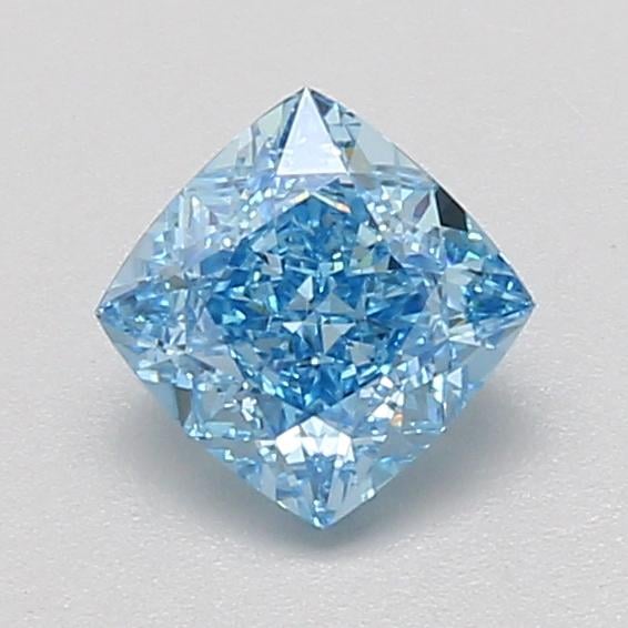 1.01 Ct. Fancy Vivid Blue Cushion Lab Grown Diamond