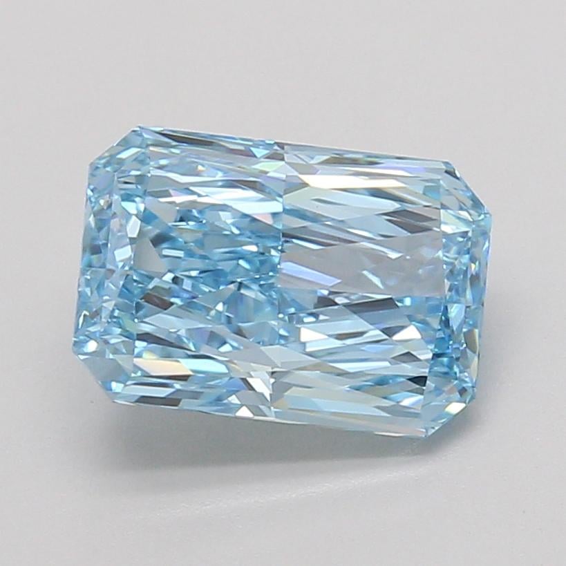3.10 Ct. Fancy Vivid Blue Radiant Lab Grown Diamond