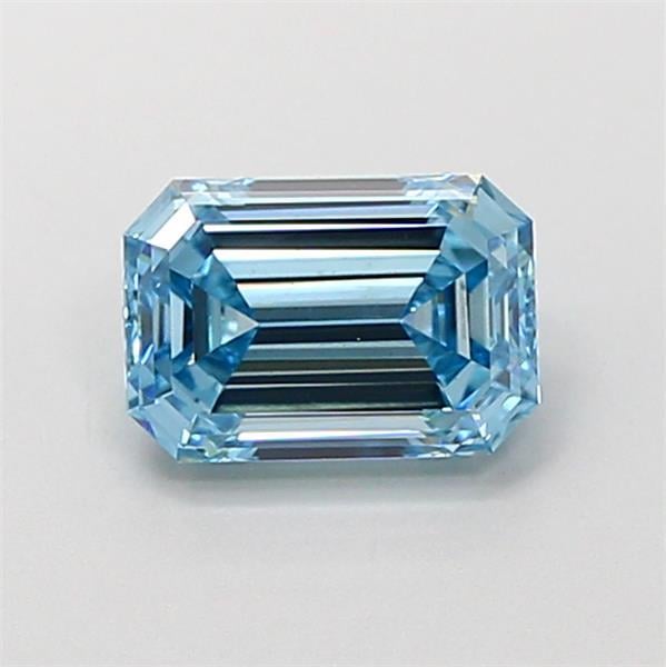 1.09 Ct. Fancy Intense Blue Emerald Lab Grown Diamond
