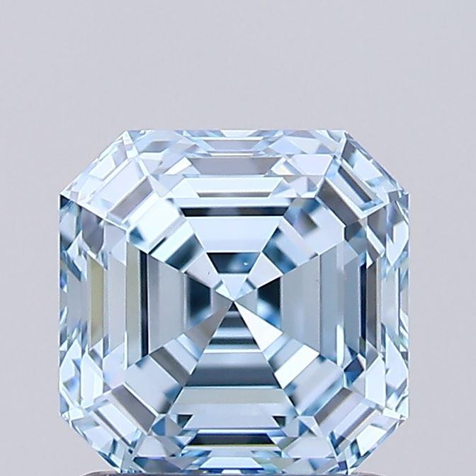 1.30 Ct. Fancy Intense Blue Asscher Lab Grown Diamond