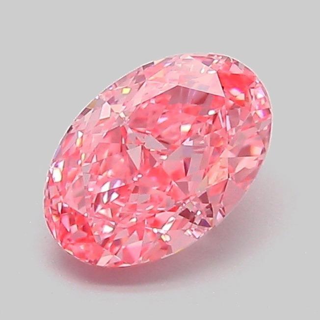 1.07 Ct. Fancy Vivid Pink Oval Lab Grown Diamond