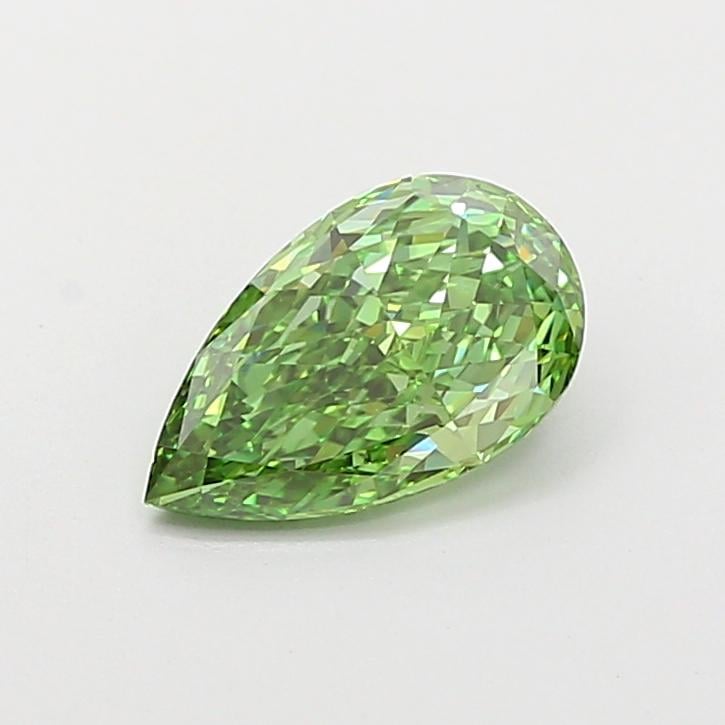 1.22 Ct. Fancy Vivid Green Pear Lab Grown Diamond