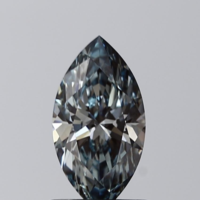 0.90 Ct. Fancy Greenish Blue Marquise Lab Grown Diamond