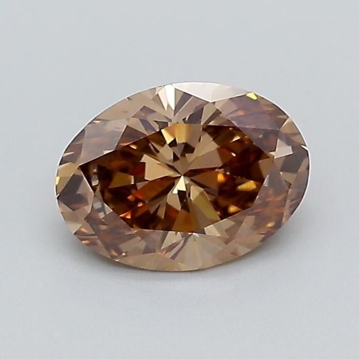1.10 Ct. Fancy  Brown Oval Lab Grown Diamond