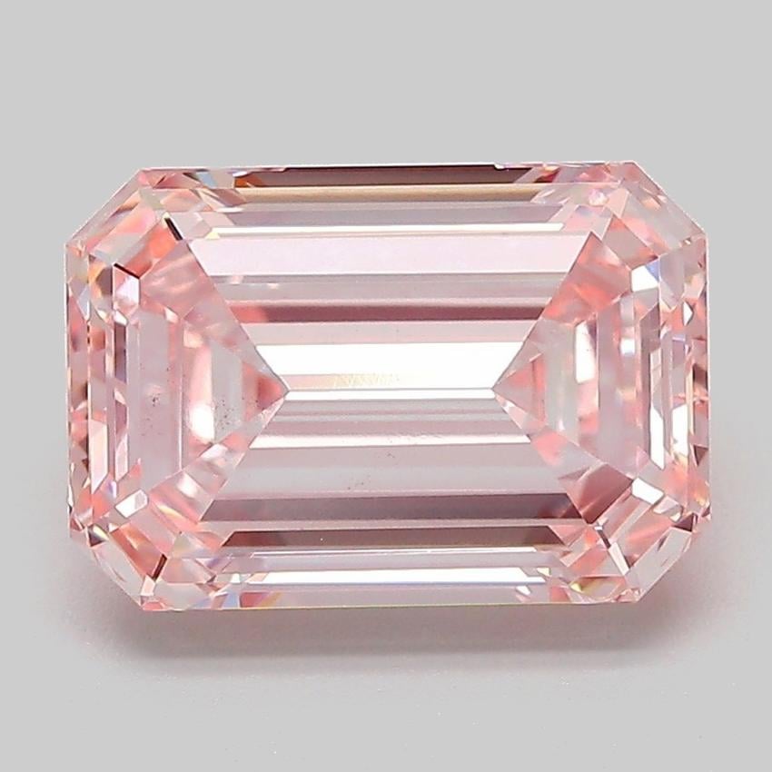 3.51 Ct. Fancy Intense Pink Emerald Lab Grown Diamond