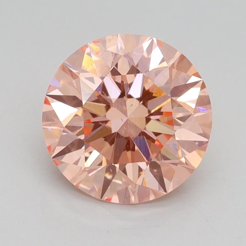 1.75 Ct. Fancy Intense Pink Round Lab Grown Diamond