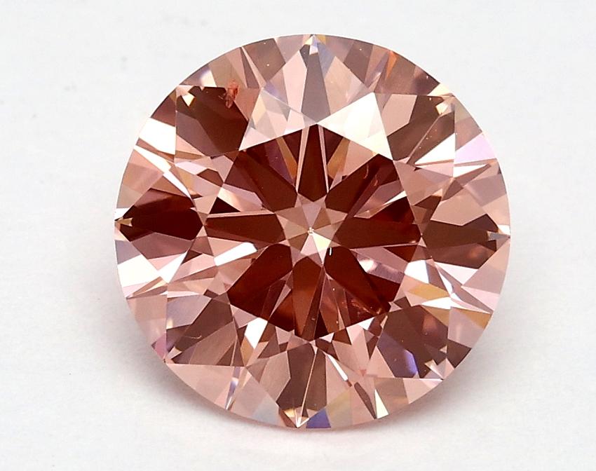 1.52 Ct. Fancy Vivid Pink Round Lab Grown Diamond