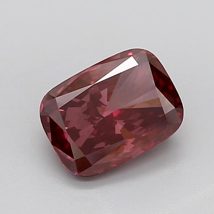 3.04 Ct. Fancy Deep Pink Cushion Lab Grown Diamond