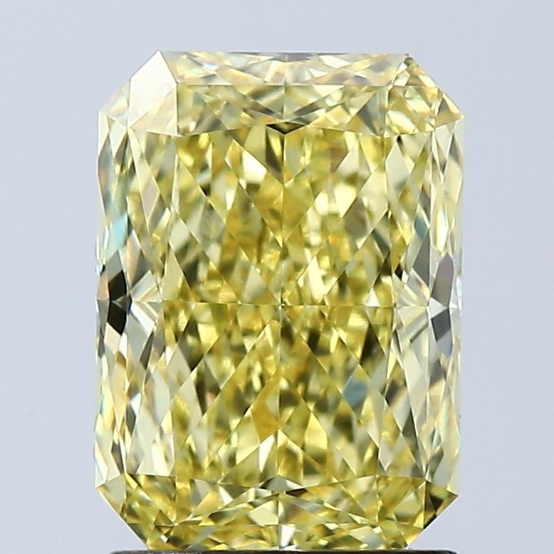 2.05 Ct. Fancy Vivid Yellow Radiant Lab Grown Diamond