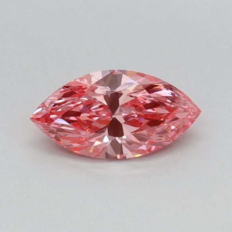 0.35 Ct. Fancy Vivid Pink Marquise Lab Grown Diamond
