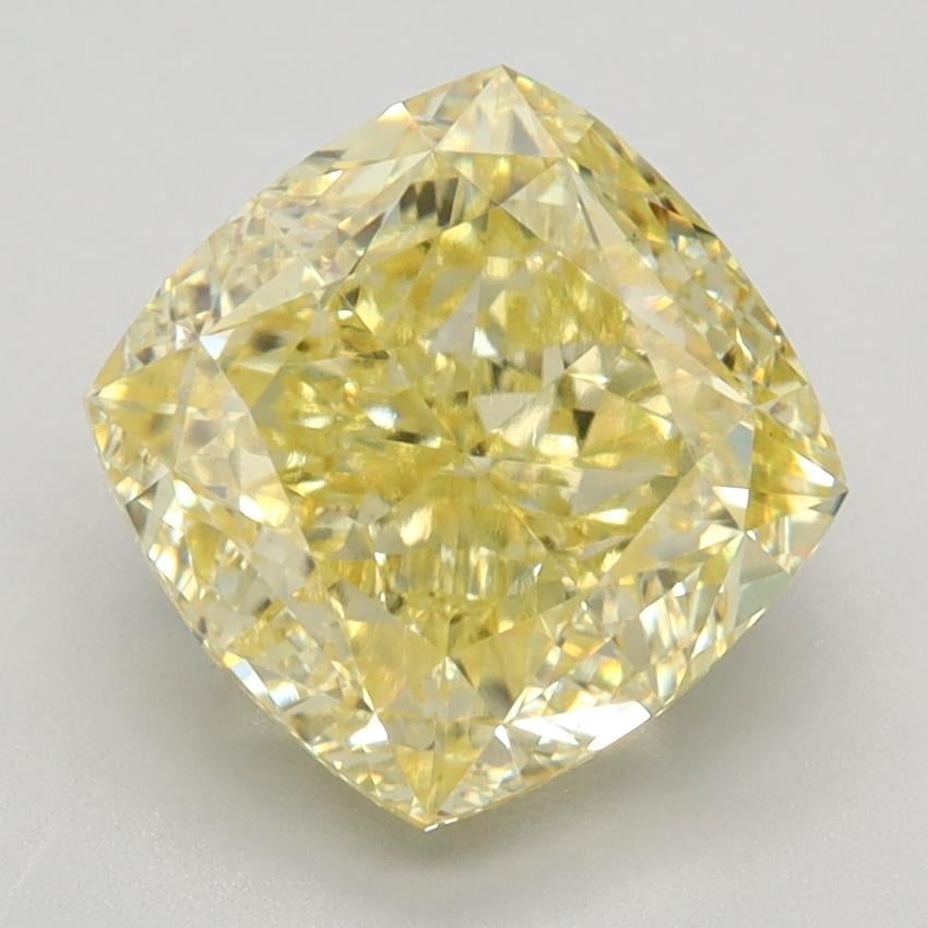 3.35 Ct. Fancy Intense Yellow Cushion Lab Grown Diamond