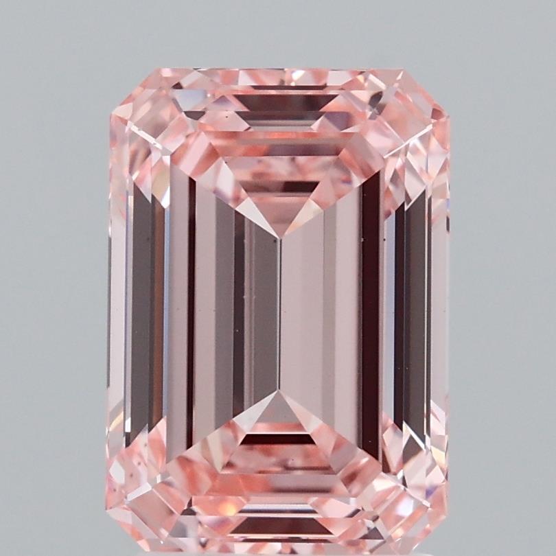 3.04 Ct. Fancy Vivid Pink Emerald Lab Grown Diamond