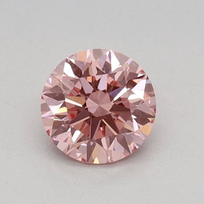 0.40 Ct. Fancy Vivid Pink Round Lab Grown Diamond