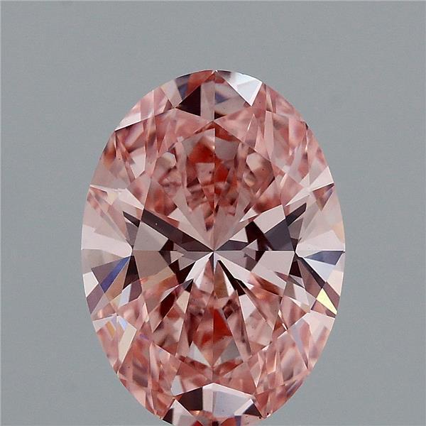 2.00 Ct. Fancy Intense Pink Oval Lab Grown Diamond