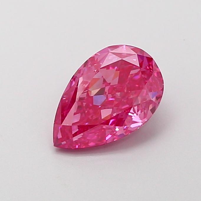 1.23 Ct. Fancy Vivid Pink Pear Lab Grown Diamond