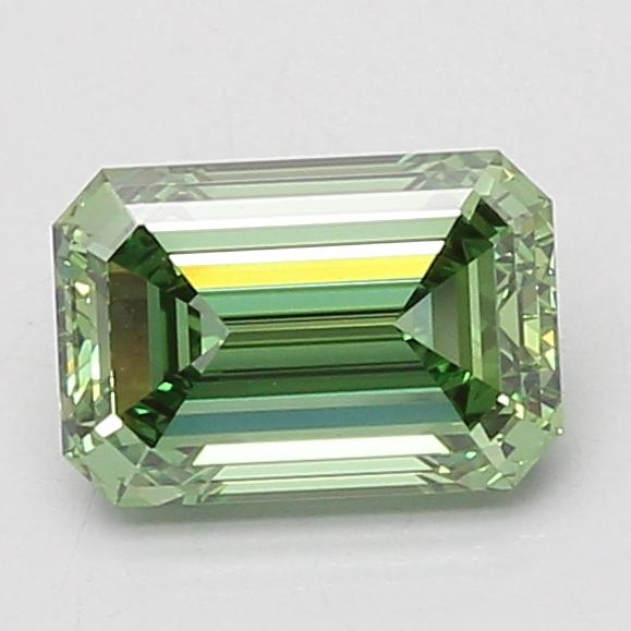 1.58 Ct. Fancy Vivid Green Emerald Lab Grown Diamond