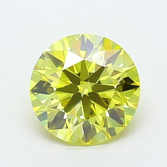 1.49 Ct. Fancy Intense  Yellow Round Lab Grown Diamond