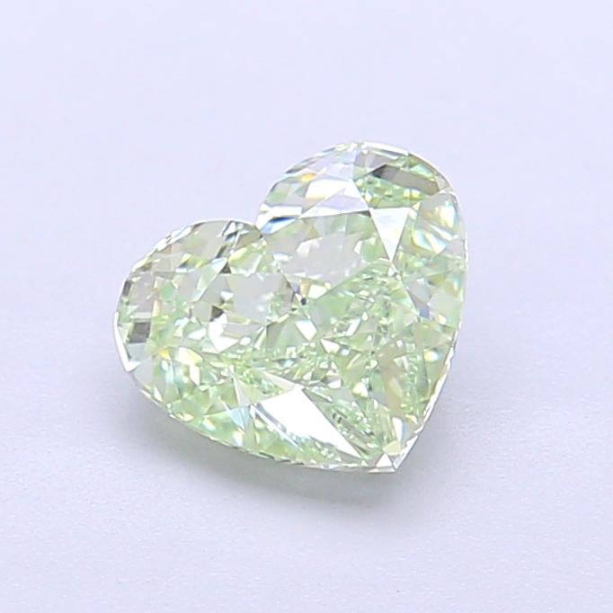 1.15 Ct. Fancy Intense  Green Heart Lab Grown Diamond