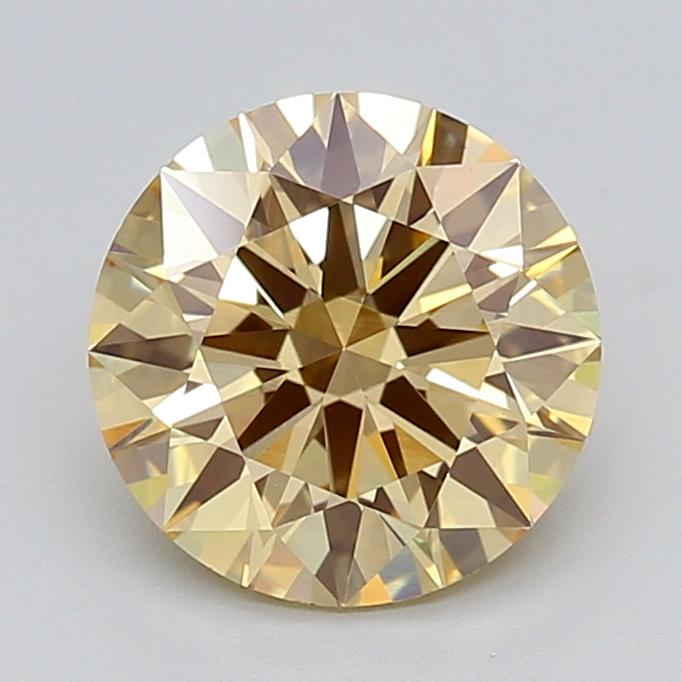 2.07 Ct. Fancy  Yellow Round Lab Grown Diamond