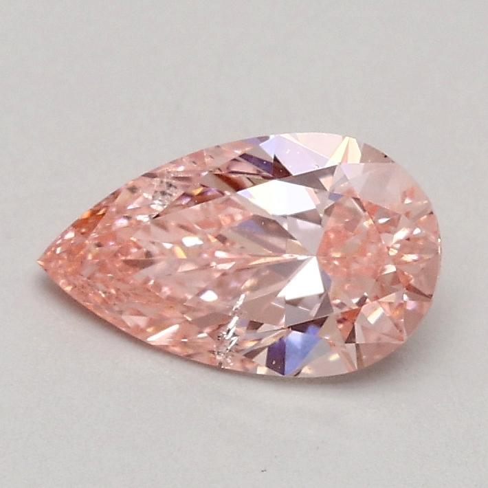 0.51 Ct. Fancy Intense Pink Pear Lab Grown Diamond
