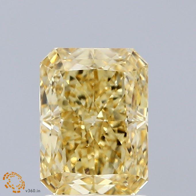 2.15 Ct. Fancy Intense Yellow Radiant Lab Grown Diamond