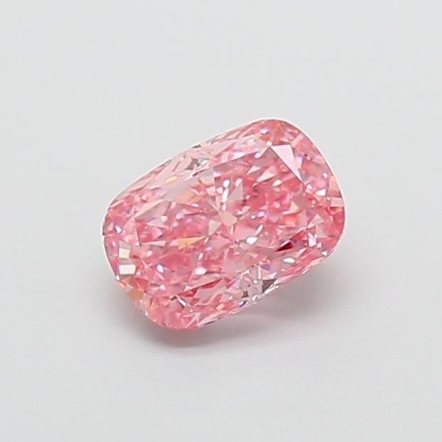 1.18 Ct. Fancy Vivid  Pink Cushion Lab Grown Diamond