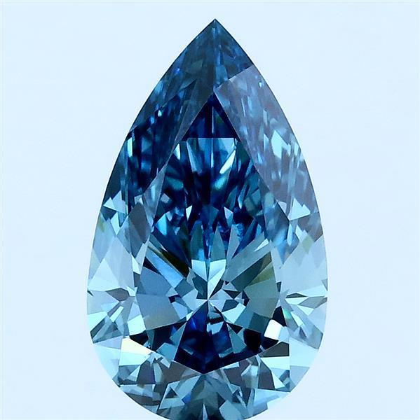2.01 Ct. Fancy Blue Pear Lab Grown Diamond