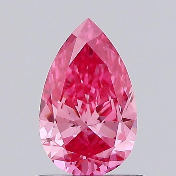 0.65 Ct. Fancy Vivid Pink Pear Lab Grown Diamond