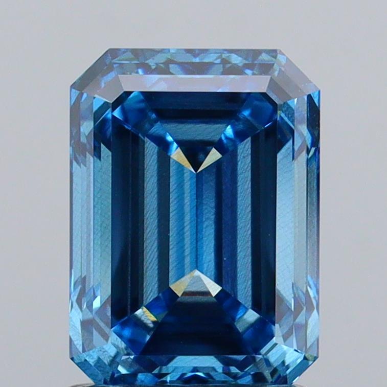 2.04 Ct. Fancy Vivid Blue Emerald Lab Grown Diamond