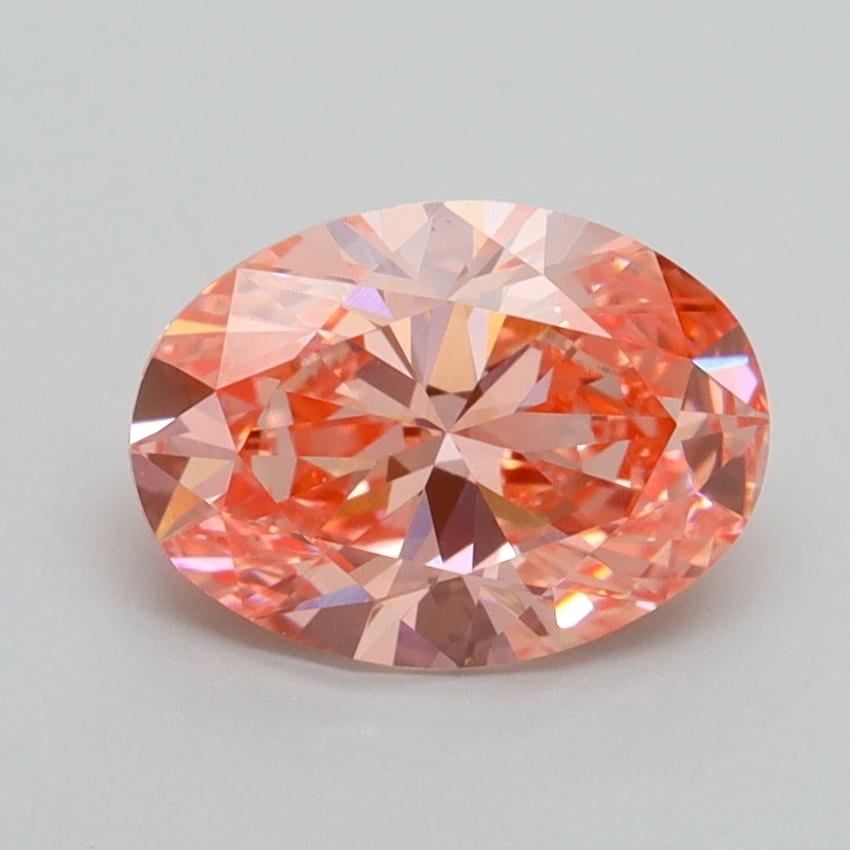 1.51 Ct. Fancy Vivid Pink Oval Lab Grown Diamond