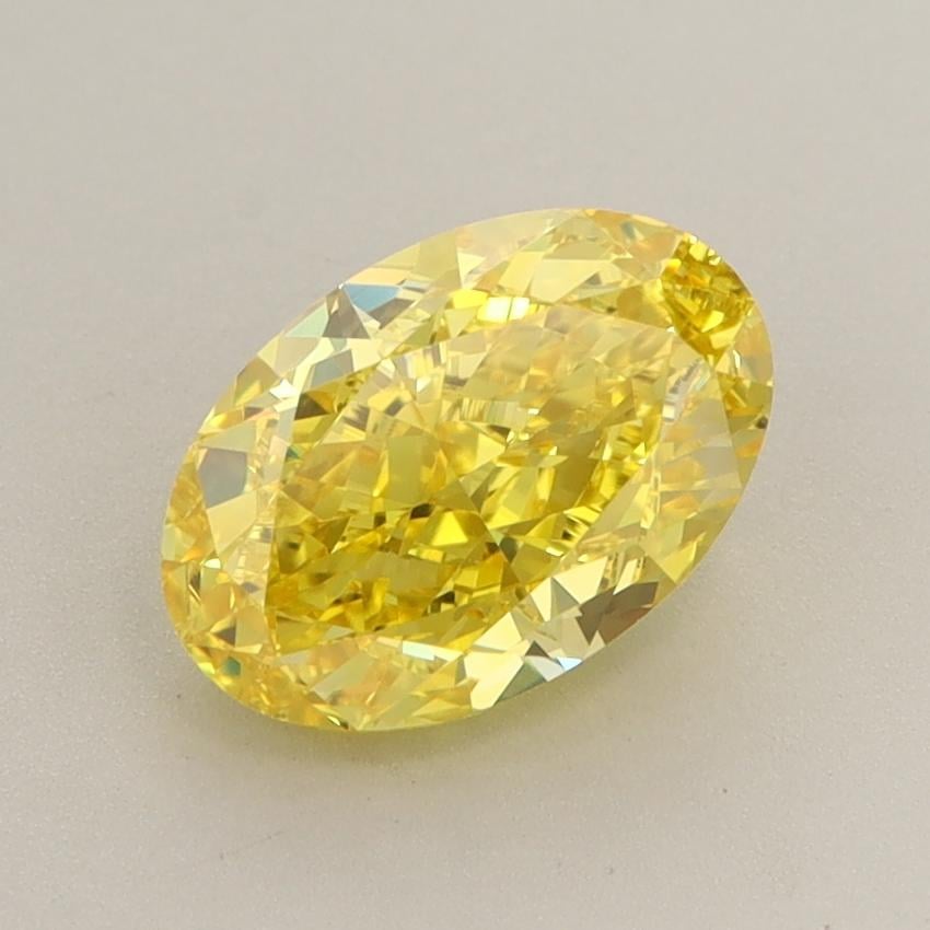 1.89 Ct. Fancy Vivid Yellow Oval Lab Grown Diamond