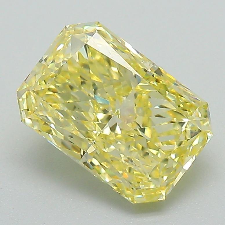 2.07 Ct. Fancy Vivid Yellow Radiant Lab Grown Diamond