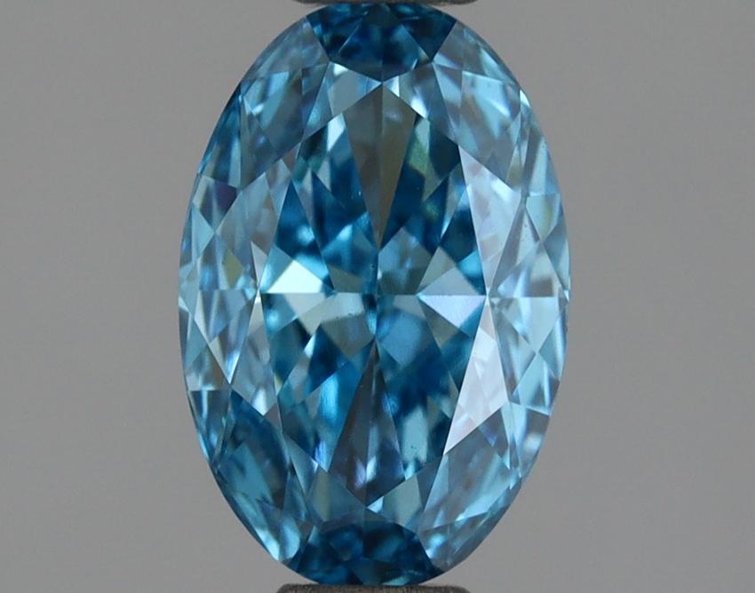 1.19 Ct. Fancy Vivid Blue Oval Lab Grown Diamond