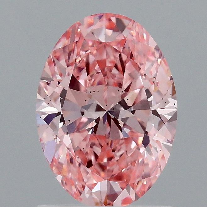 1.33 Ct. Fancy Vivid Pink Oval Lab Grown Diamond