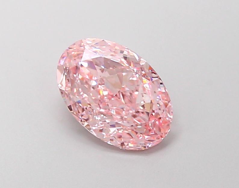 1.54 Ct. Fancy Vivid Pink Oval Lab Grown Diamond