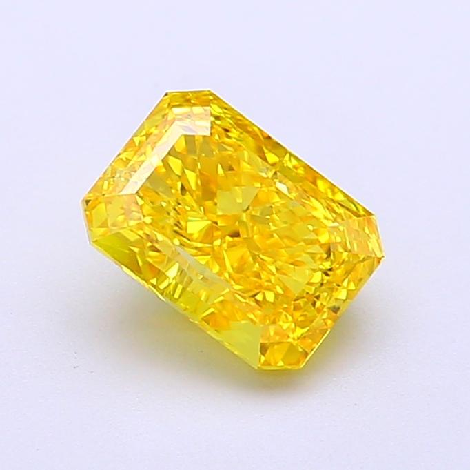 1.27 Ct. Fancy Vivid Yellow Radiant Lab Grown Diamond