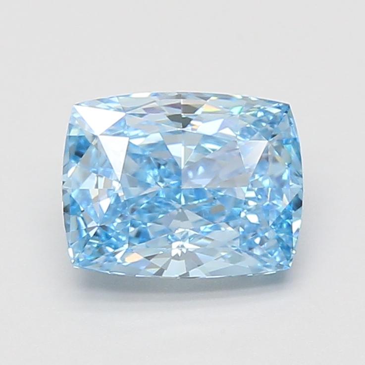 2.09 Ct. Fancy Vivid Blue Cushion Lab Grown Diamond
