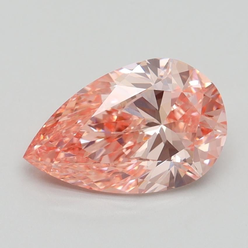 2.00 Ct. Fancy Intense Pink Pear Lab Grown Diamond