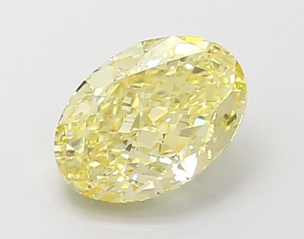 0.84 Ct. Fancy Yellow Oval Lab Grown Diamond