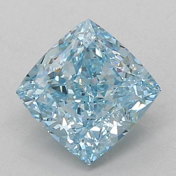 1.57 Ct. Fancy Vivid Blue Cushion Lab Grown Diamond