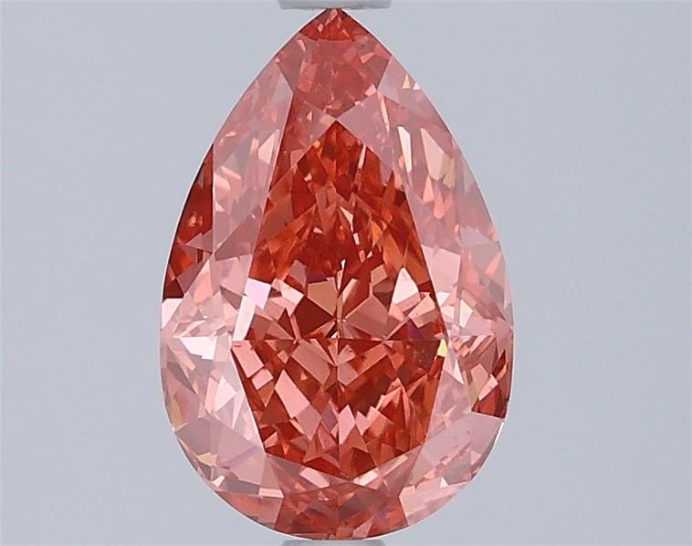 2.09 Ct. Fancy Vivid Pink Pear Lab Grown Diamond