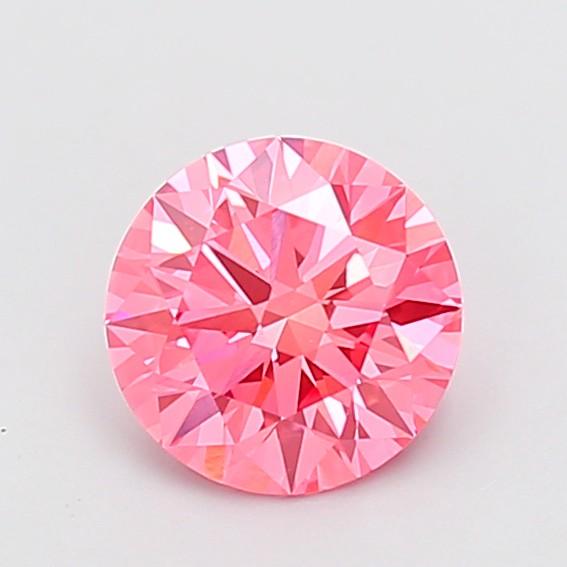 1.54 Ct. Fancy Vivid Pink Round Lab Grown Diamond