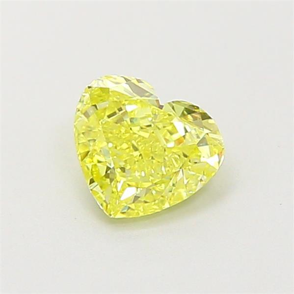 0.56 Ct. Fancy Intense Yellow Heart Lab Grown Diamond