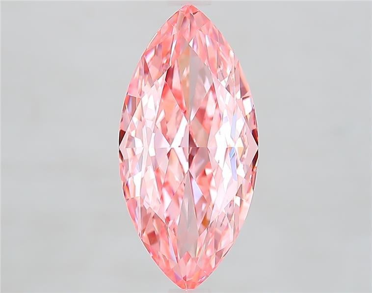 3.71 Ct. Fancy Vivid  Pink Marquise Lab Grown Diamond